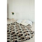 Ковдра із овчини Lizhnyk (M87) Покривало 200 Х 220 плед постільна накидка