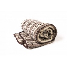 Шерстяное одеяло Lizhnyk (К15) двосторонняя 150 Х 210 полуторная, шерсть овечья постельный плед