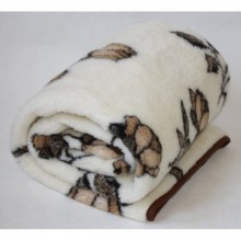 Шерстяное одеяло Lizhnyk (К13) двосторонняя 150 Х 210 полуторная, шерсть овечья постельный плед