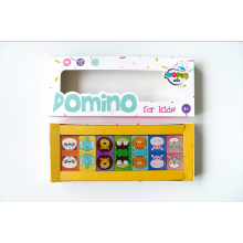 Детское домино с изображением животных на цветном фоне GLD Classic Желтое (3-11123)