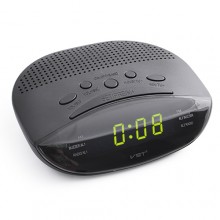 Часы сетевые VST(3933С) FM /AM радио приемник, 220V, будильник, радиобудильник