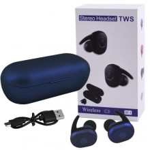 Наушники Air (7545С) NEW с кейсом, беспроводные Bluetooth наушники Blue