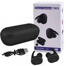 Наушники Air (7544С) NEW с кейсом, беспроводные Bluetooth наушники Black