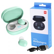 Наушники Redmi AirDotspro (7569С) PLUS с кейсом, беспроводные Bluetooth наушники GREEN индикация заряда