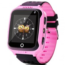 Детские Умные Часы PonPon W90 с GPS + будильник + SOS вызов+ шагомер, Pink