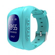 Детские Умные Часы PonPon Q501 с GPS + будильник + SOS вызов+ шагомер, Blue