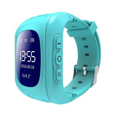 Детские Умные Часы PonPon Q502 с GPS + будильник + SOS вызов+ шагомер, Blue