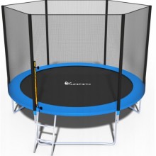 Батут FunFit 312 см (до 120кг) сітка + драбинка, вуличний батут для дітей і для тренувань (фітнесу)